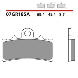 Pastiglie Freno Brembo 07GR18SA sinterizzate strada, (1 coppia per 1 disco), per pinza anteriore KTM 125/200/390 Duke/RC,