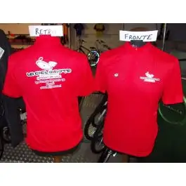 maglia m.c.(zip corta) rossa l spons.gimer