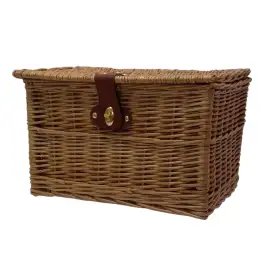 cestino vimini rettang.c/cingh. marrone 42x31x25