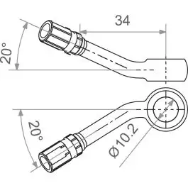 TRW MV10B40S BANJO M10 20S BK
