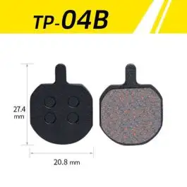 Pastiglie freno per bici MTB semimetalliche tp-04b 27,4 X 20,8