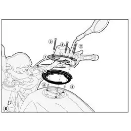 Flangia per borsa serbatoio tanklock bf34