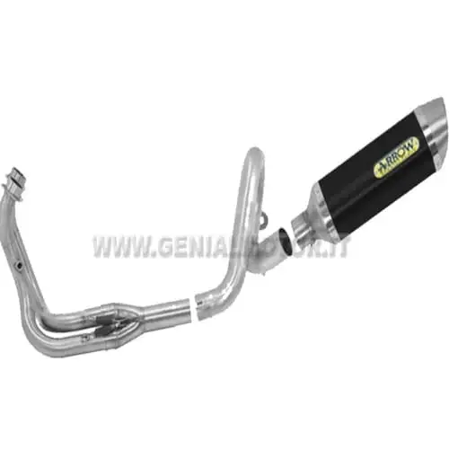 Scarico Completo Arrow Street Thunder Aluminio Nero Benelli Bn 302 2014 > 2016-71827AON--71625MI--71626MI-90818