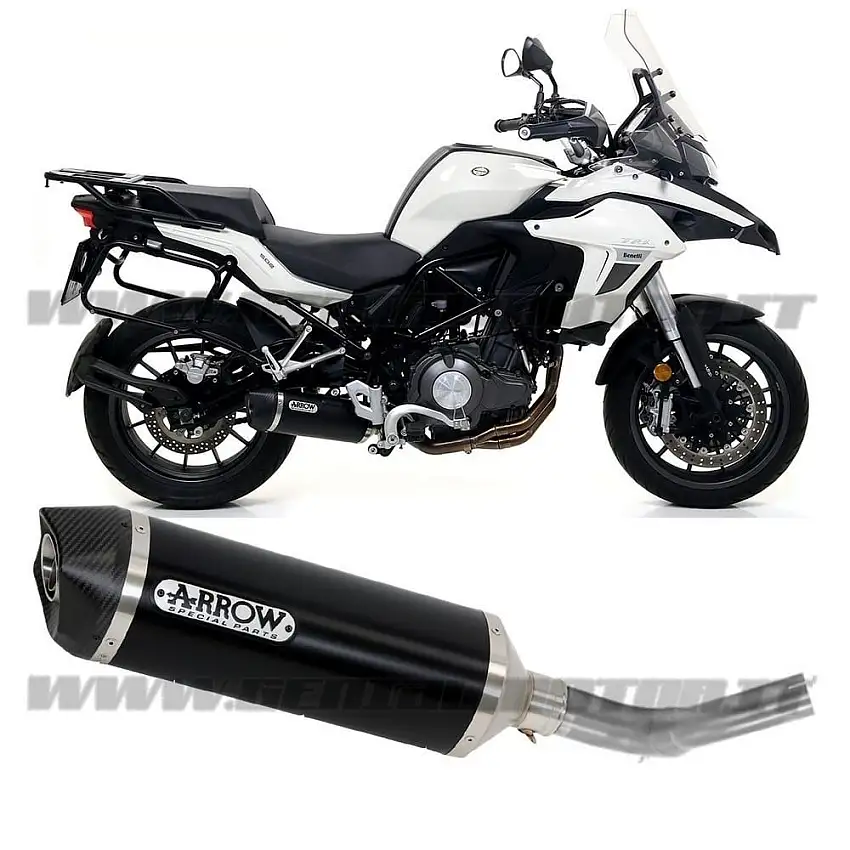 Terminale Di Scarico + Racc Kat Arrow R. Tech Allu N Benelli Trk 502 2017 > 2021-71878AKN--71689KZ-90883