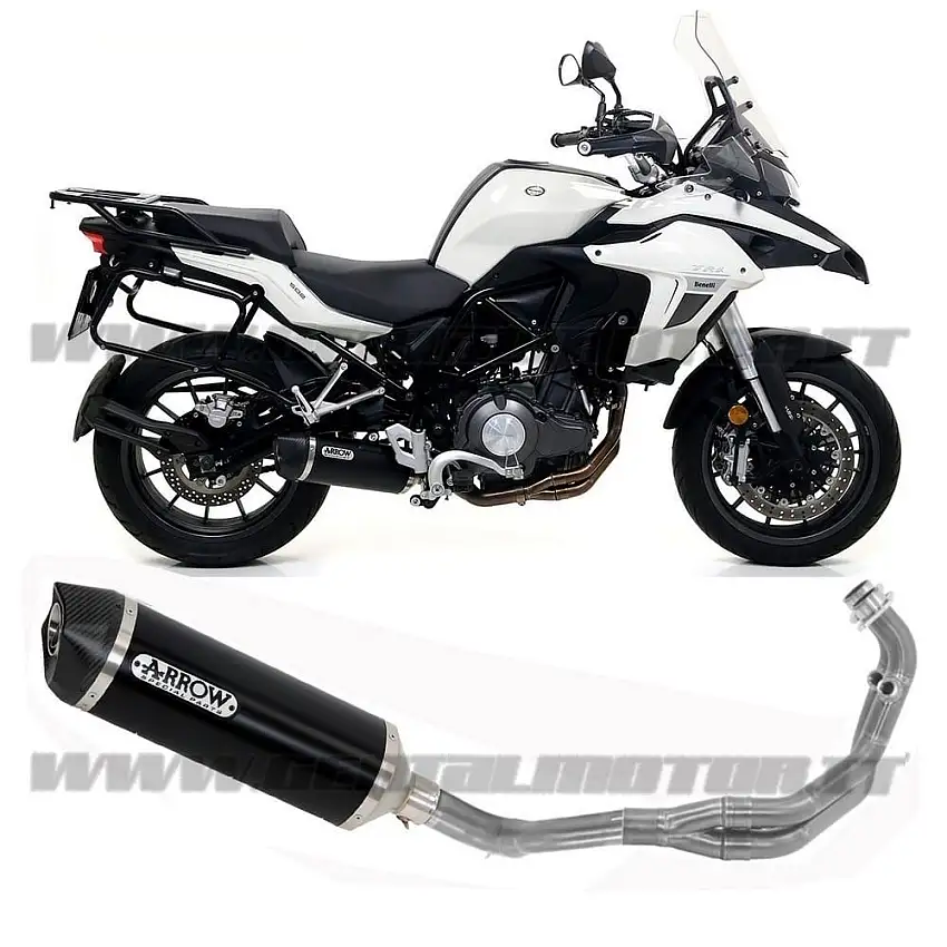 Scarico Completo Kat Arrow Race Tech Alluminio Nero Benelli Trk 502 2017 > 2021-71878AKN--71689KZ--71690MI-90889