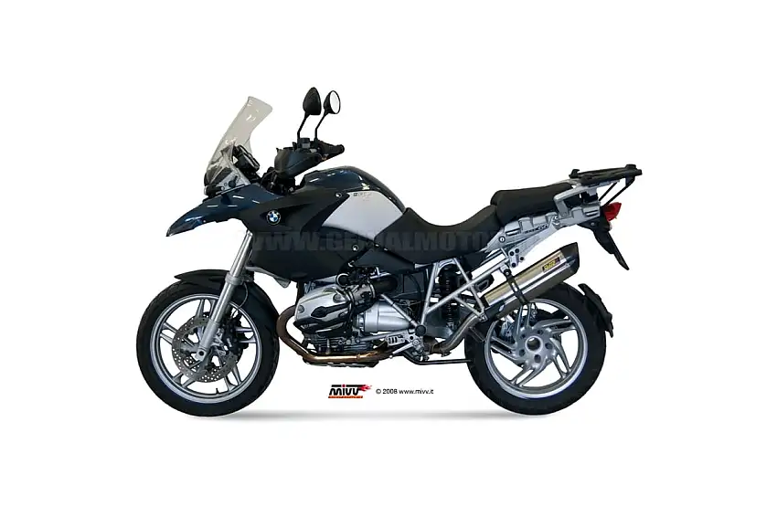 Terminale Scarico Mivv Suono Acciaio Inox Per Bmw R 1200 Gs 2004 > 2007-B.002.L7-90892