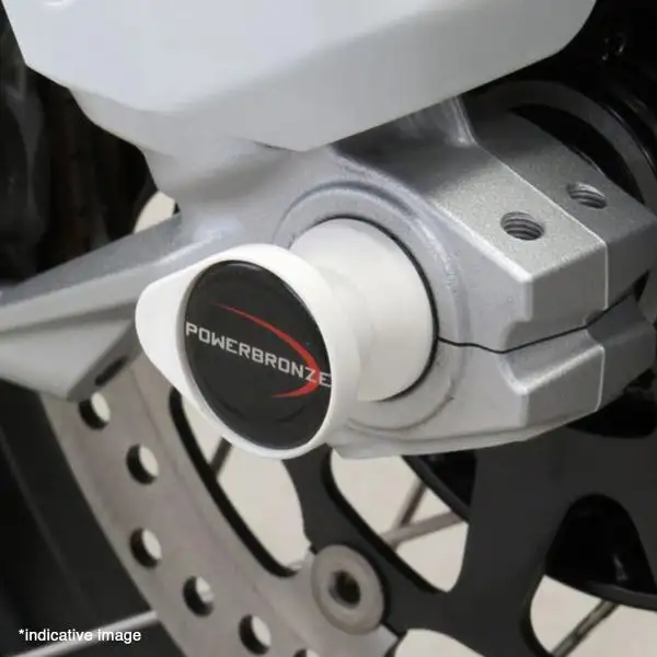 Kit protezioni forcella PowerBronze bianco Triumph Street Triple 765R 2017-2019