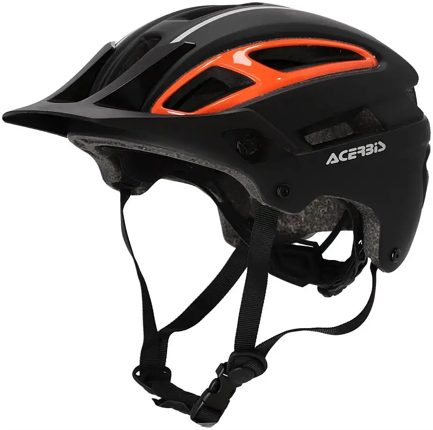 Casco BICI Acerbis DoubleP nero-arancione