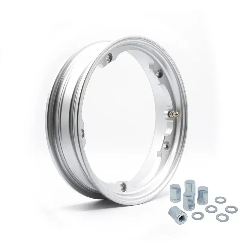 Cerchio In Lega Tubeless VMC 2.10 - 10 Argento Verniciato Per Vespa