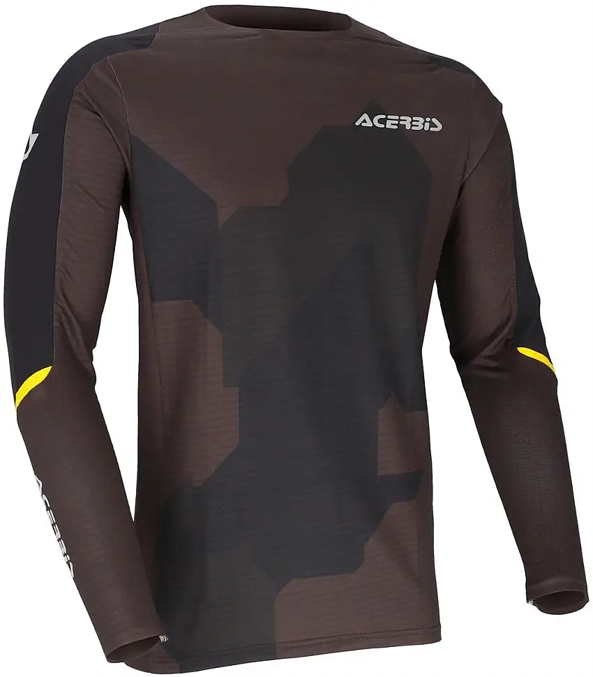 Maglia cross enduro Acerbis X-DURO WINTER 3.0 Nero/Giallo