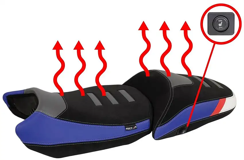 Sella Isotta Anteriore Comfort RISCALDATA per BMW R 1300 GS 2023> TROPHY STANDARD