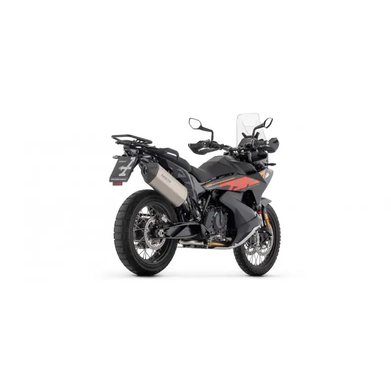 TERMINALE DI SCARICO ARROW SONORA KTM 790 ADVENTURE 2023-2024, TITANIO/CARBONIO, OMOLOGATO
